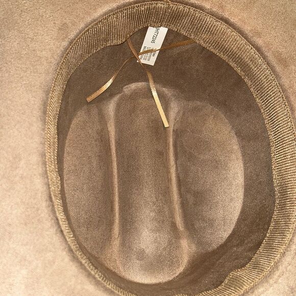 illuma Cowboy Brown Faux Suede Hat(One Size Fits Most) - Picture 4 of 6